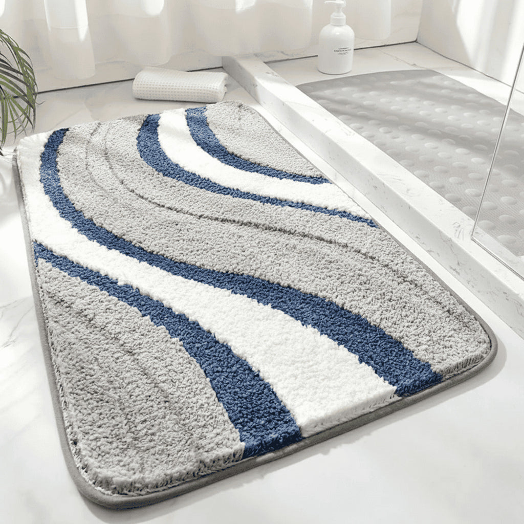 Microfiber Bath Mat With Quick-Dry Eco-Friendly Absorbency And Non-Slip Tpr Backing - Image 1