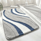 Microfiber Bath Mat With Quick-Dry Eco-Friendly Absorbency And Non-Slip Tpr Backing - Image 1
