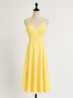 NOVA | Wedding Guest Midi Dress with Flared Skirt for Women