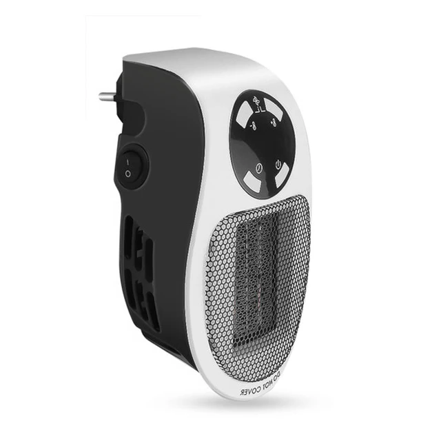 Mini Electric Heater With 12-Hour Timer Remote Control And Thermostat - Image 1