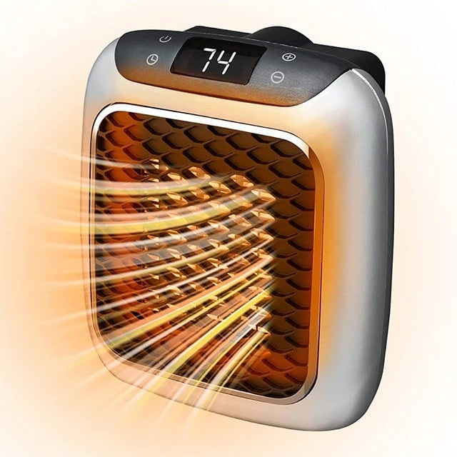 Mini Wall Plug Heater With 800W Adjustable Thermostat 12-Hour Timer Whisper-Quiet Operation - Image 7