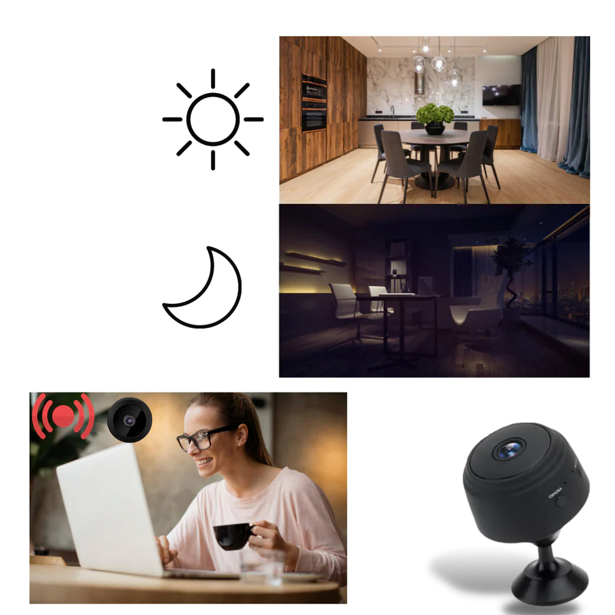 Mini Wireless Surveillance Camera With Night Vision Motion Detection And WiFi Connectivity - Image 7