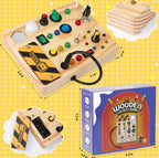 Montessori Learning Board With Leds And Switches For Interactive Wooden Educational Play - Image 6