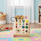 Montessori Learning Board With Leds And Switches For Interactive Wooden Educational Play - Image 1