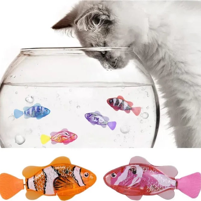 Motion Activated Cat Toy With Light-Up Swimming Fish For Interactive Play - Image 6
