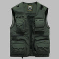 Multi Pocket Vest Sleeveless Jacket With Standing Collar And Mesh - Image 4