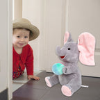 Musical Elephant Plush Toy With Peek-A-Boo Ears And Soothing Melodies - Image 2