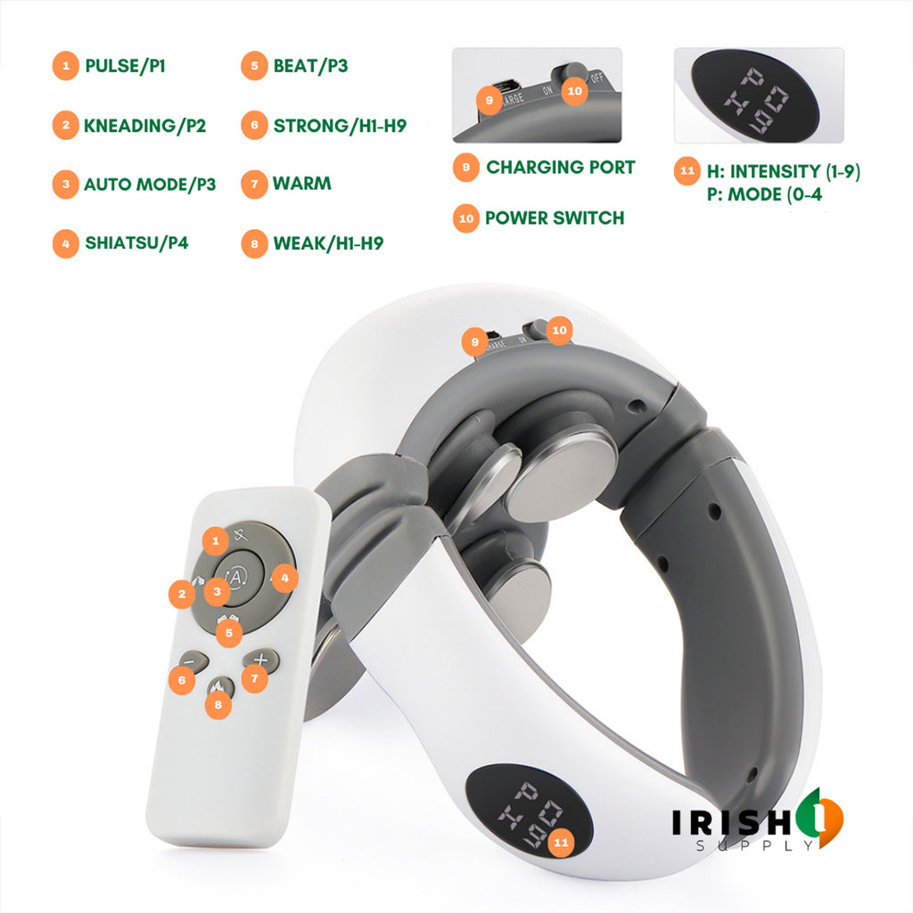 Neck Massager With Tens Pulse Technology For Neck Shoulder & Spine Relief - Image 5