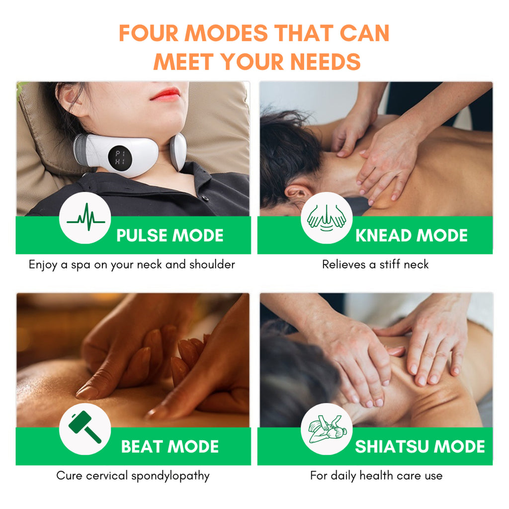 Neck Massager With Tens Pulse Technology For Neck Shoulder & Spine Relief - Image 2