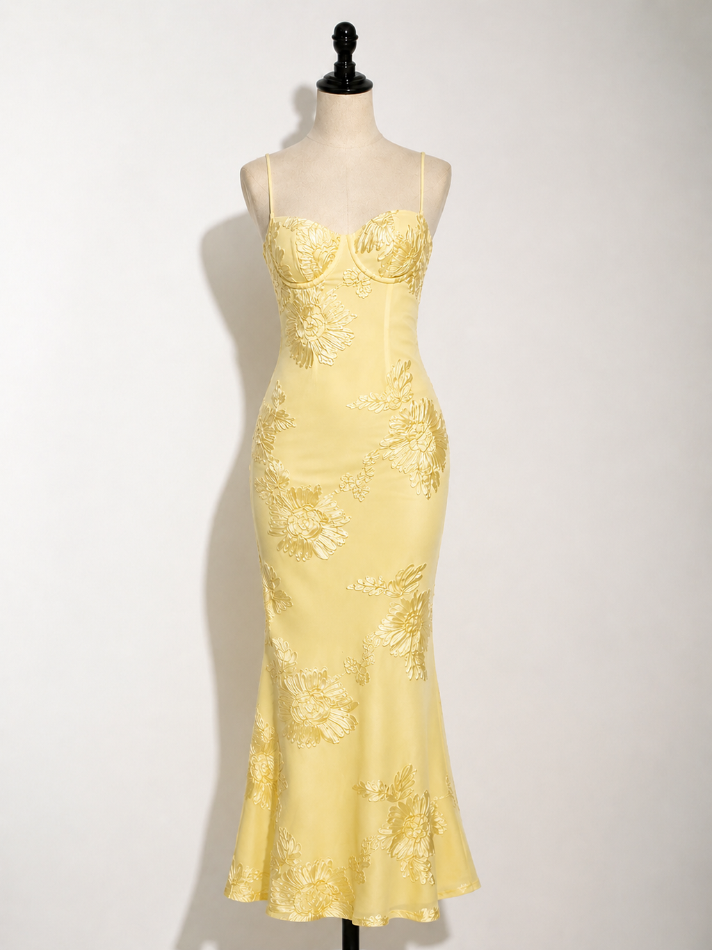 NOVA | Women's Floral Jacquard Maxi Dress | Elegant Evening Gown