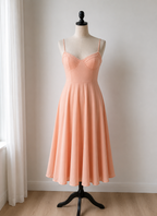 NOVA | Wedding Guest Midi Dress with Flared Skirt for Women