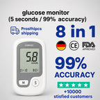 Non-Painful Glucometer Glucose Monitor Portable Fingertip Digital Display - Image 1