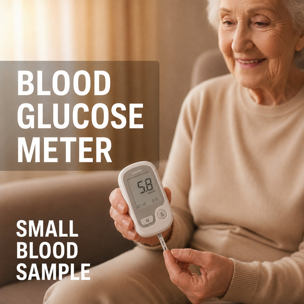 Non-Painful Glucometer Glucose Monitor Portable Fingertip Digital Display - Image 4