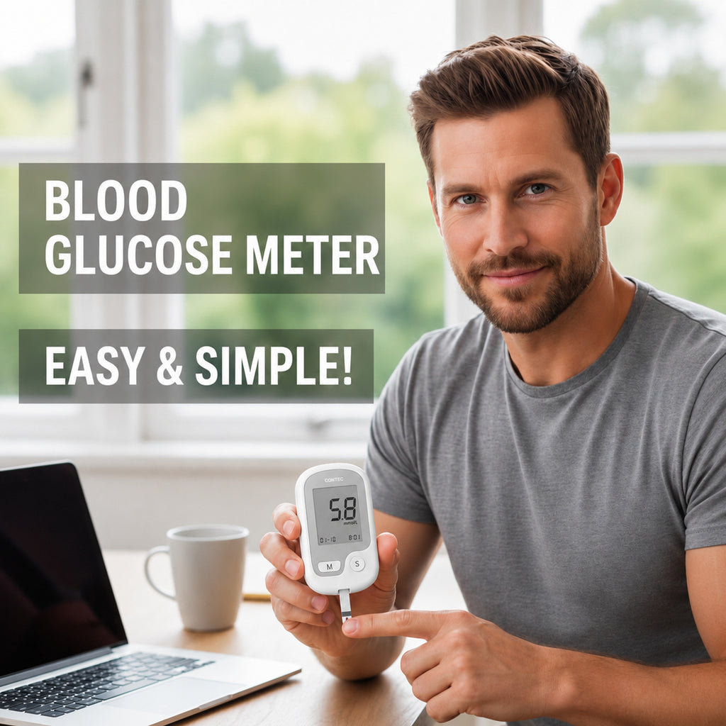 Non-Painful Glucometer Glucose Monitor Portable Fingertip Digital Display - Image 6