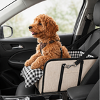 Non-Slip Padded Booster Dog Car Seat With Safety Clip - Image 5
