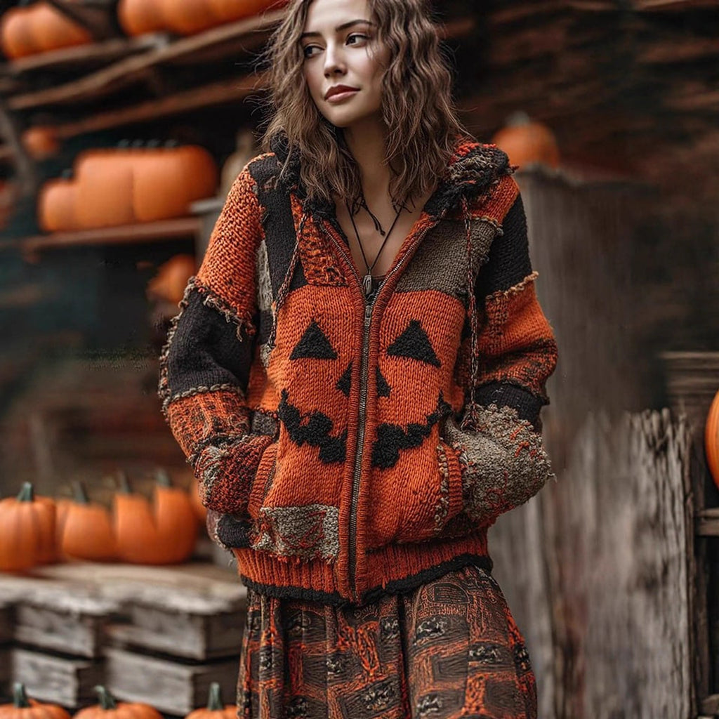 Ordinary_product with Cozy Hooded Zip-Up Sweater and Knit - Image 14