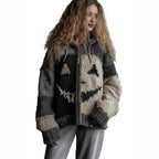 Ordinary_product with Cozy Hooded Zip-Up Sweater and Knit - Image 4