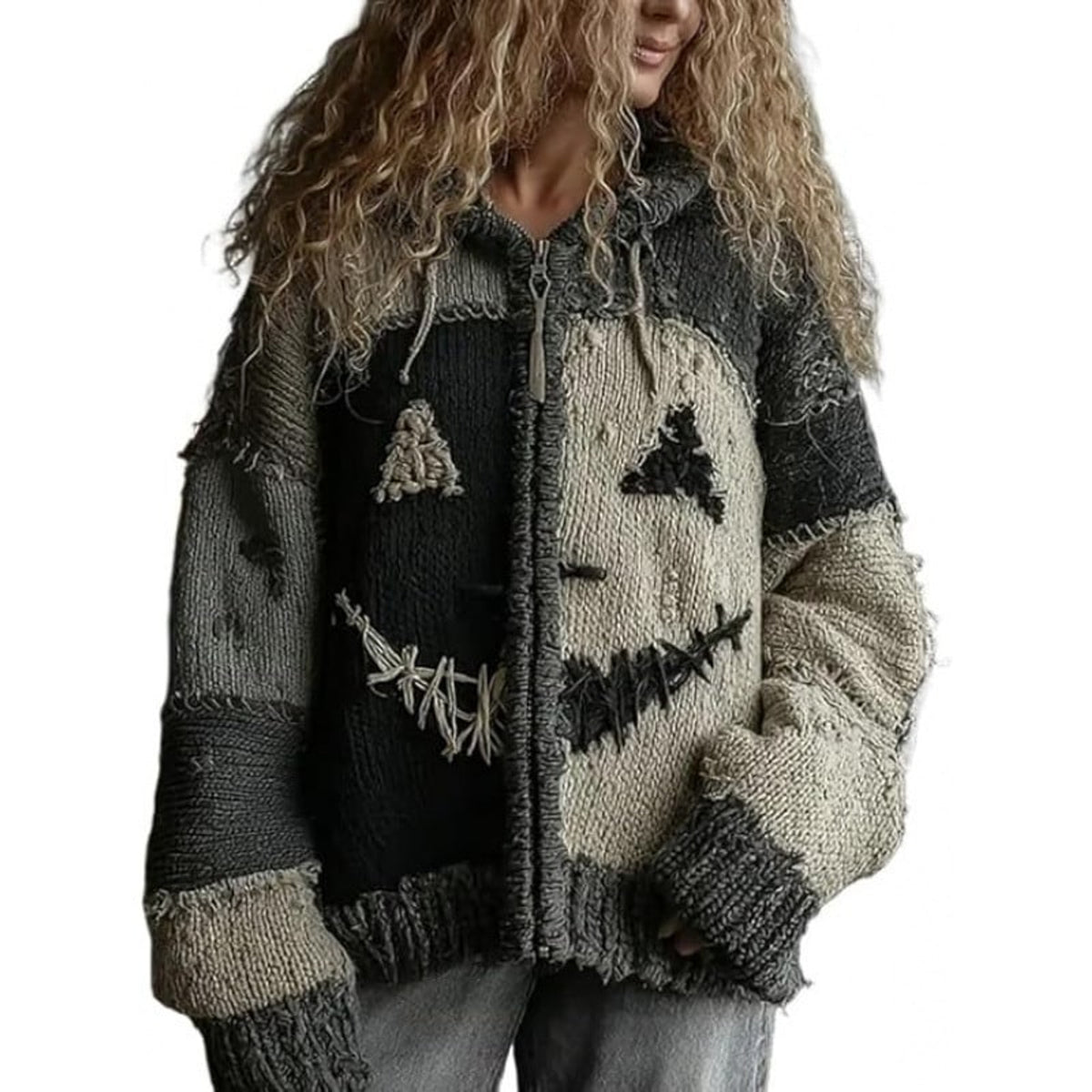 Ordinary_product with Cozy Hooded Zip-Up Sweater and Knit - Image 7