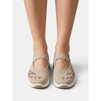 Orthopedic Shoes with Comfortable Flat and Floral Embroidery - Image 2