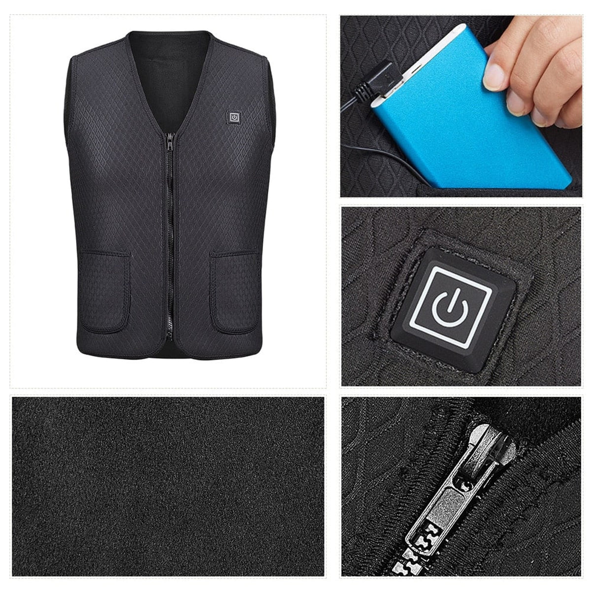 Outdoor Heated Vest For Skiing Fishing And Riding - Image 7