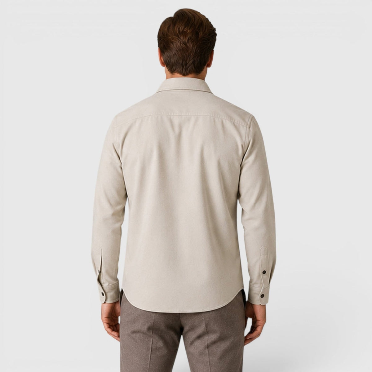 Overshirts with Relaxed Brushed Fit and Flap Pockets - Image 6