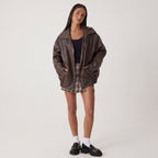 Jacket with Relaxed Oversized Fit and Collared Neckline - hero