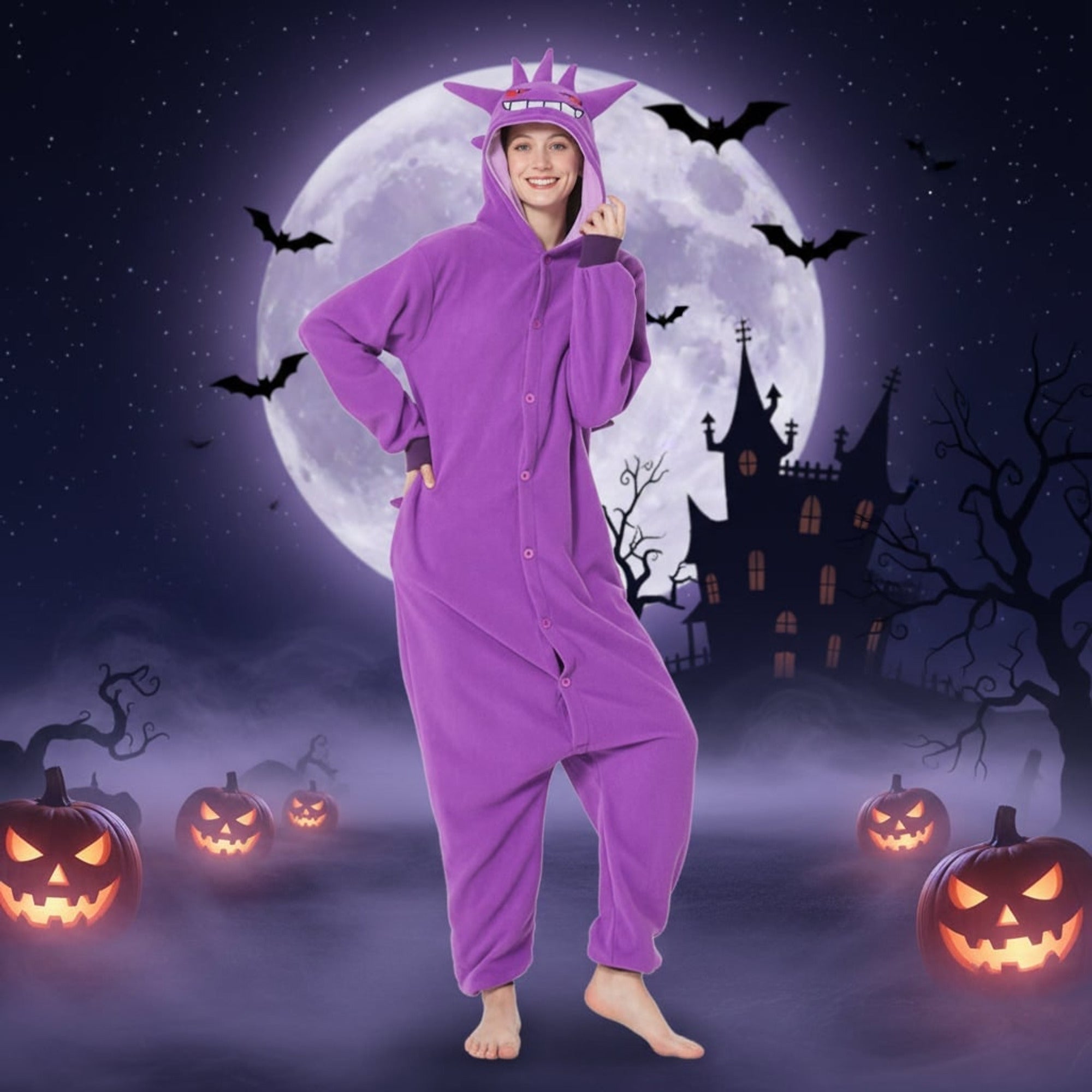Pajamas For Halloween Kids' Christmas Onesie With Playful Character Design For Xmas Party - Image 1