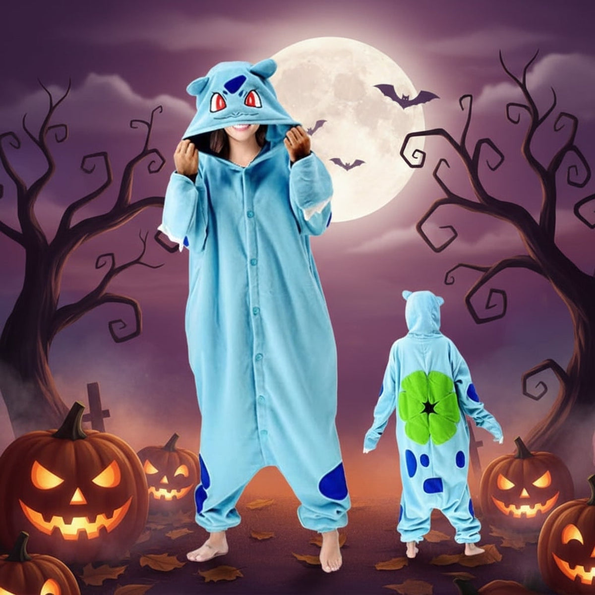 Pajamas For Halloween Kids' Christmas Onesie With Playful Character Design For Xmas Party - Image 5