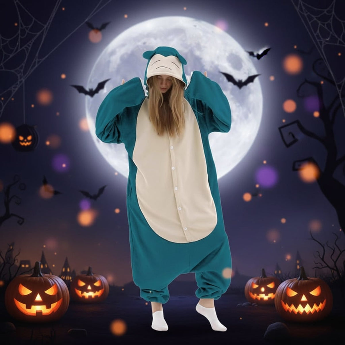 Pajamas For Halloween Kids' Christmas Onesie With Playful Character Design For Xmas Party - Image 4