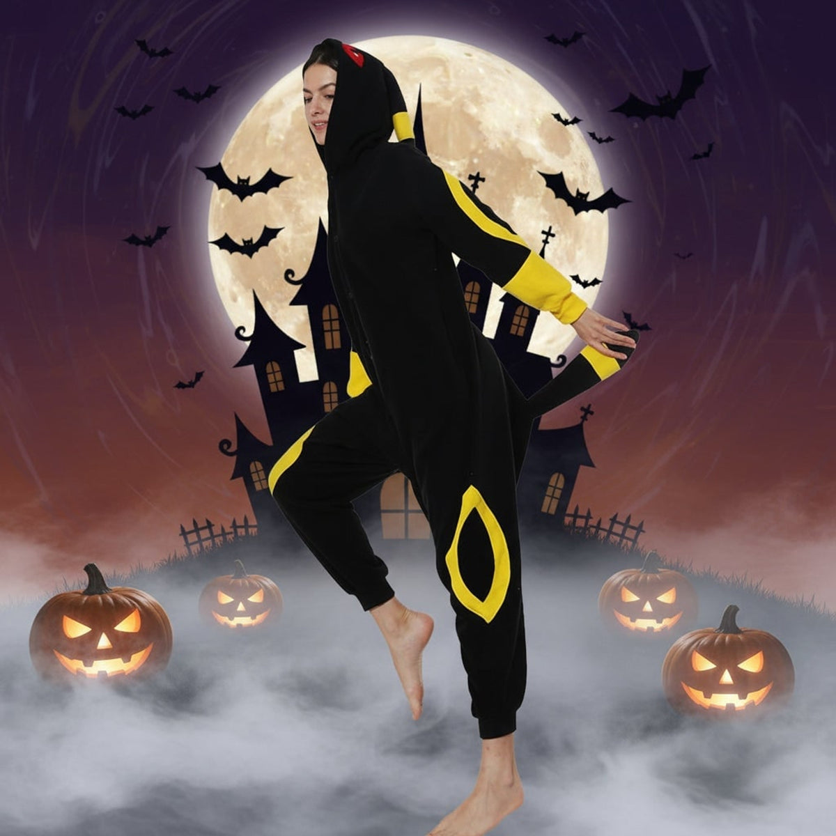 Pajamas For Halloween Kids' Christmas Onesie With Playful Character Design For Xmas Party - Image 3