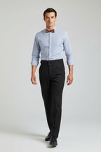 NOVA | Men’s High Waist Straight Leg Tailored Trousers – Smart Casual Draped Fit