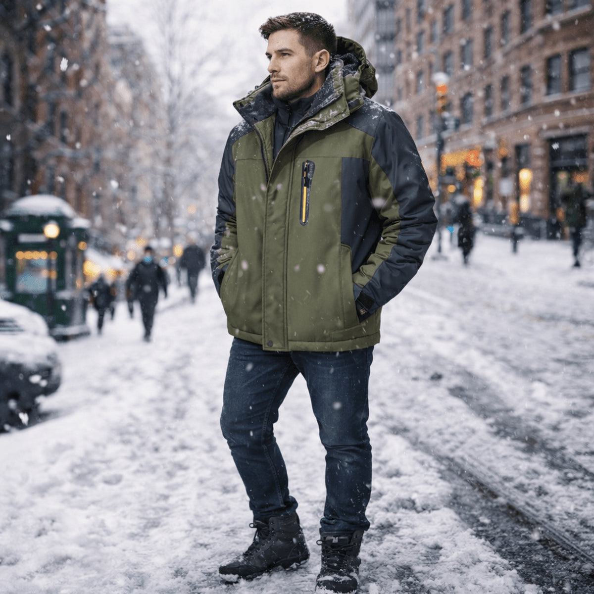 Performance Winter Jacket with Waterproof Detachable Lining and Fabric Shell - Image 2