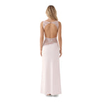 NOVA | Women’s Elegant Maxi Dress with Lace Panel – Sleeveless Fitted Evening & Wedding Guest Dress UK