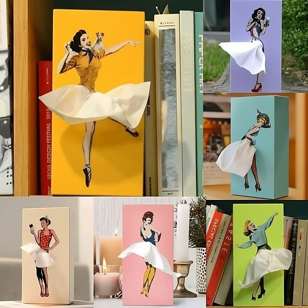Playful Interactive Plastic Tissue Box Holder - Image 2