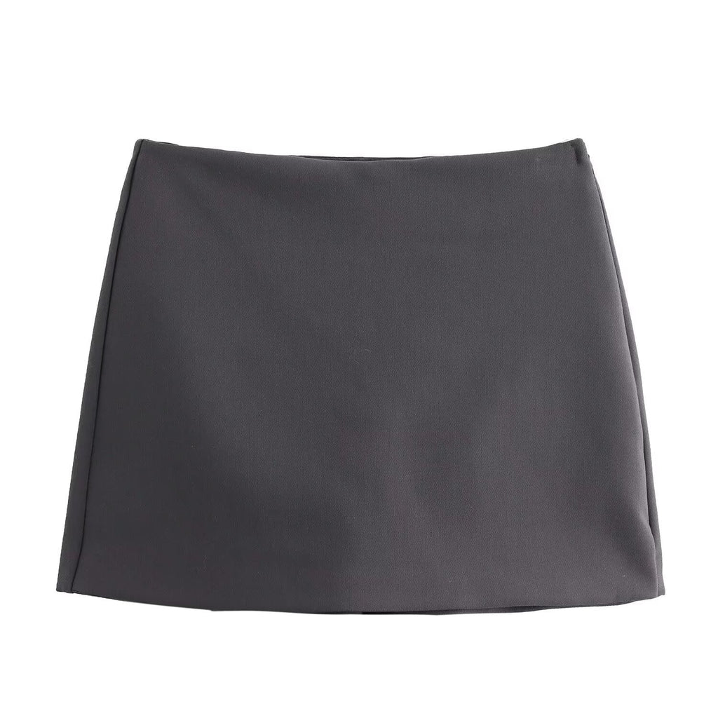 Pleated Mini Skort With Shorts Attached - Image 11