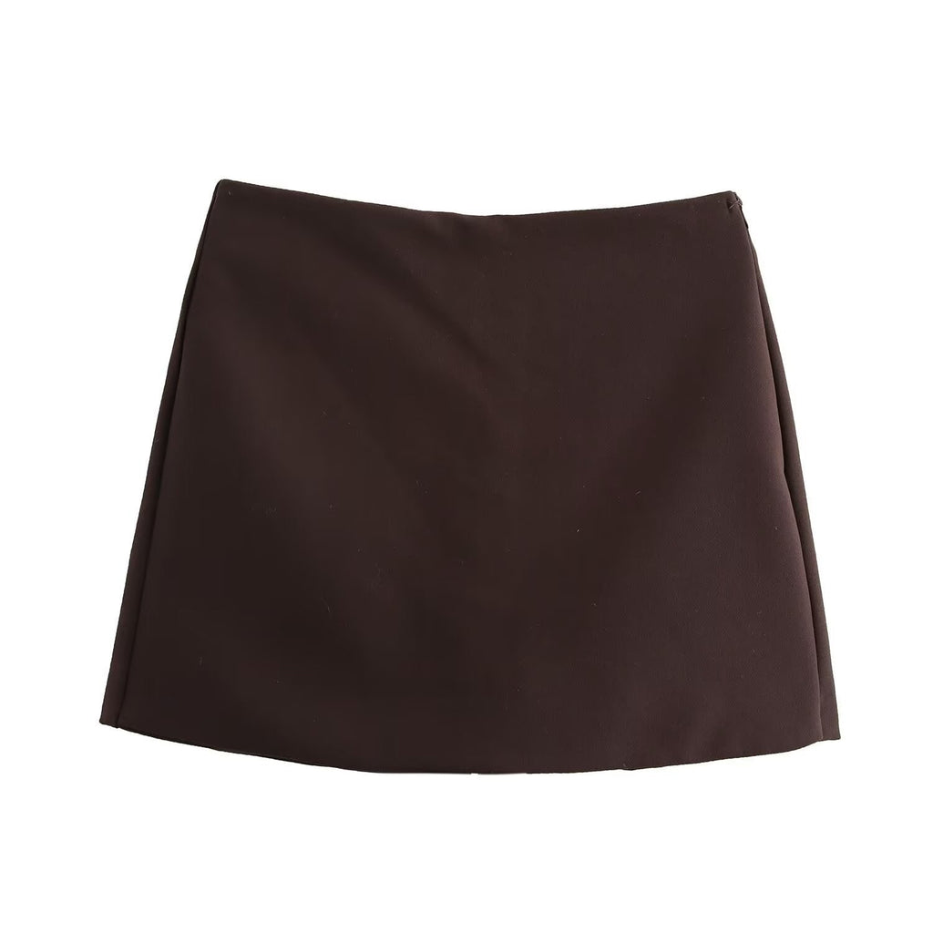 Pleated Mini Skort With Shorts Attached - Image 14