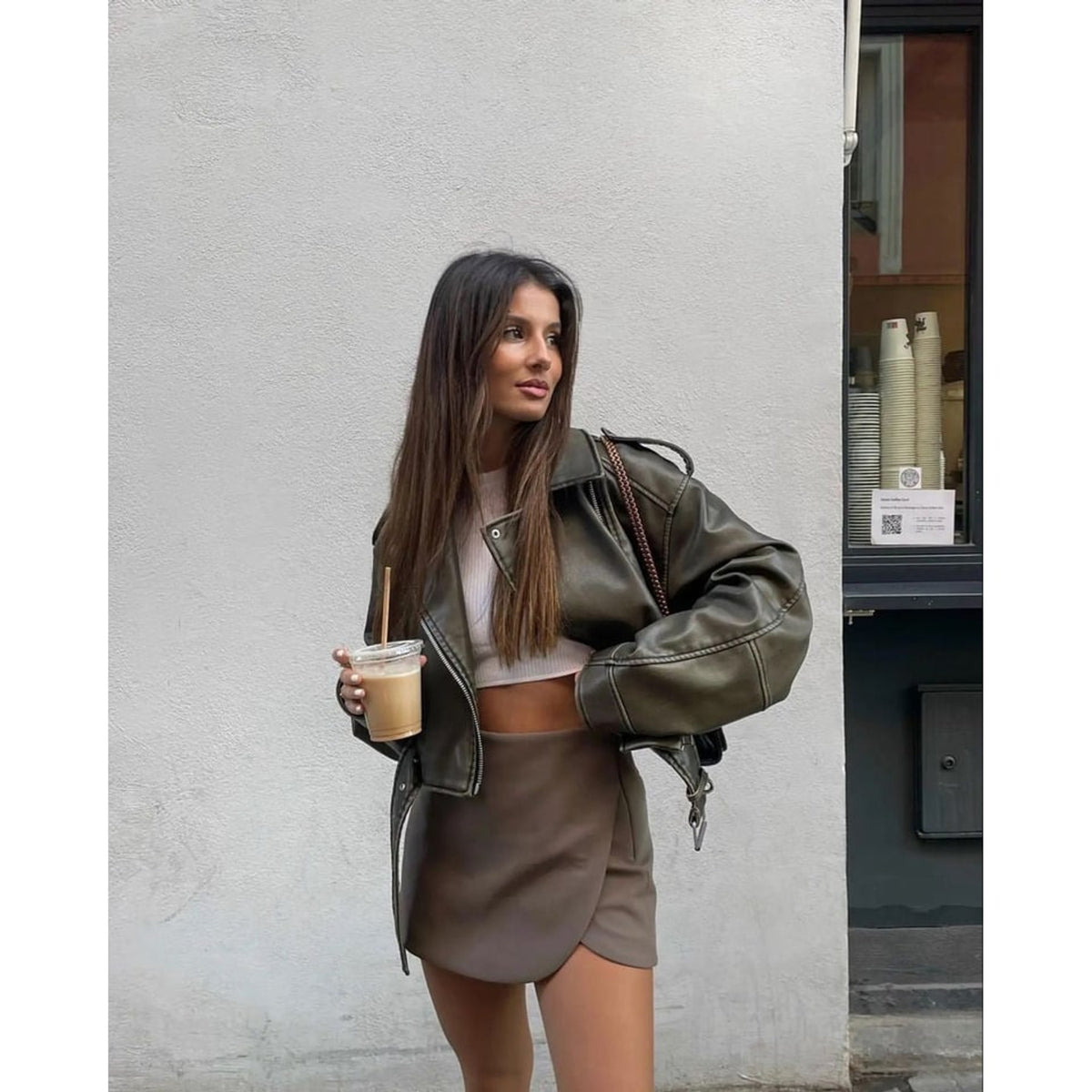 Pleated Mini Skort With Shorts Attached - Image 2