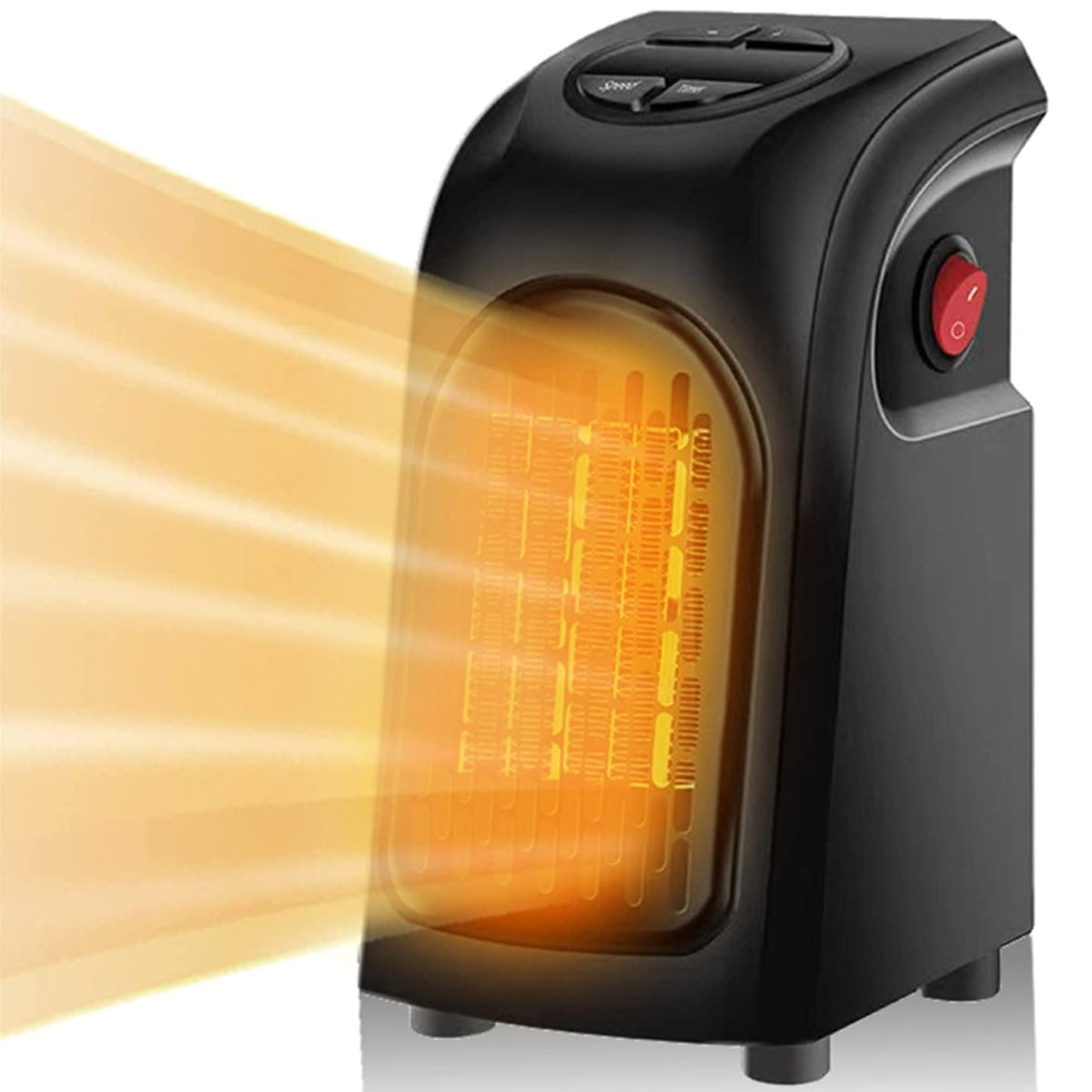 Plug-In Electric Fan Heater With Thermostat Portable And Wall-Mountable - Image 1