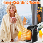 Plug-In Electric Fan Heater With Thermostat Portable And Wall-Mountable - Image 8