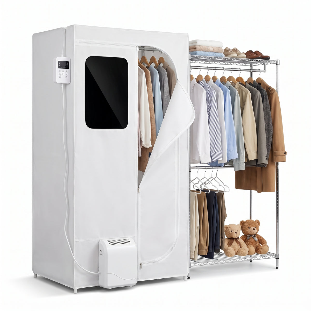 Portable Clothes Dryer Electric Heated Cabinet Indoor - studio
