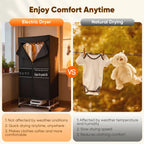 Portable Electric Clothes Dryer With Folding Cloth Rack For Home Quick Drying - Image 2