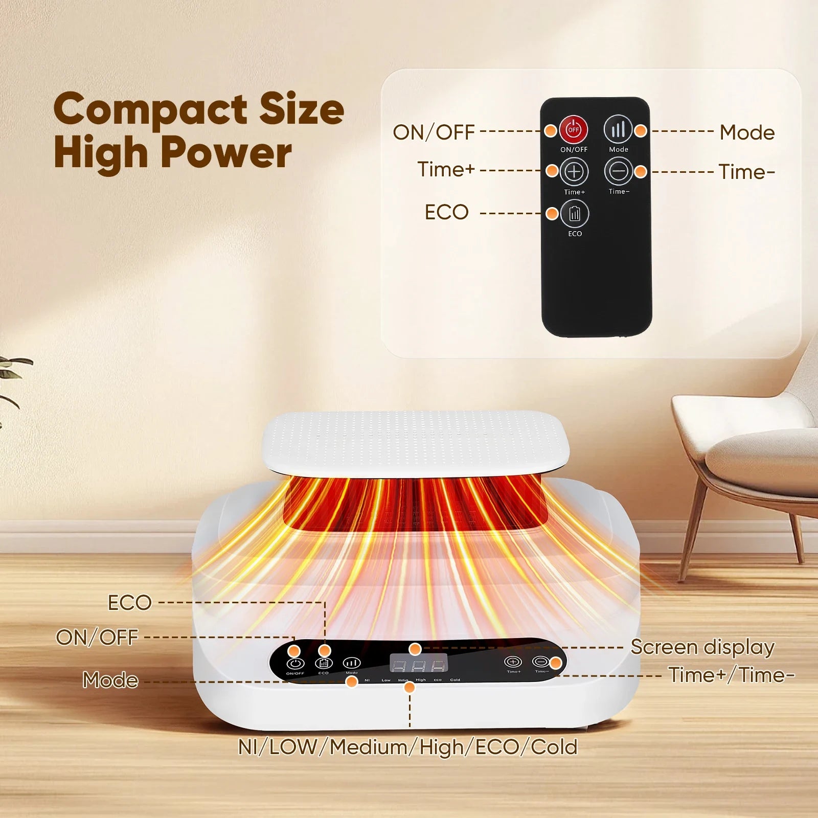 Portable Electric Clothes Dryer With Folding Cloth Rack For Home Quick Drying - Image 5