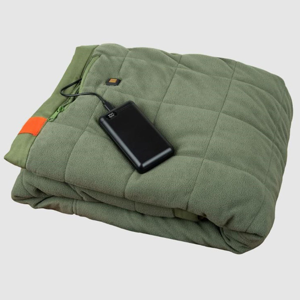 Portable Heated Blanket Quilted Three Zone Rechargeable - Image 2