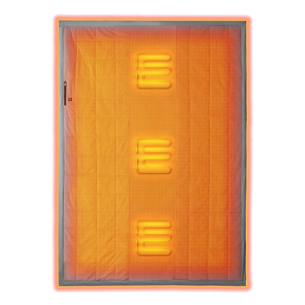 Portable Heated Blanket Quilted Three Zone Rechargeable - Image 5