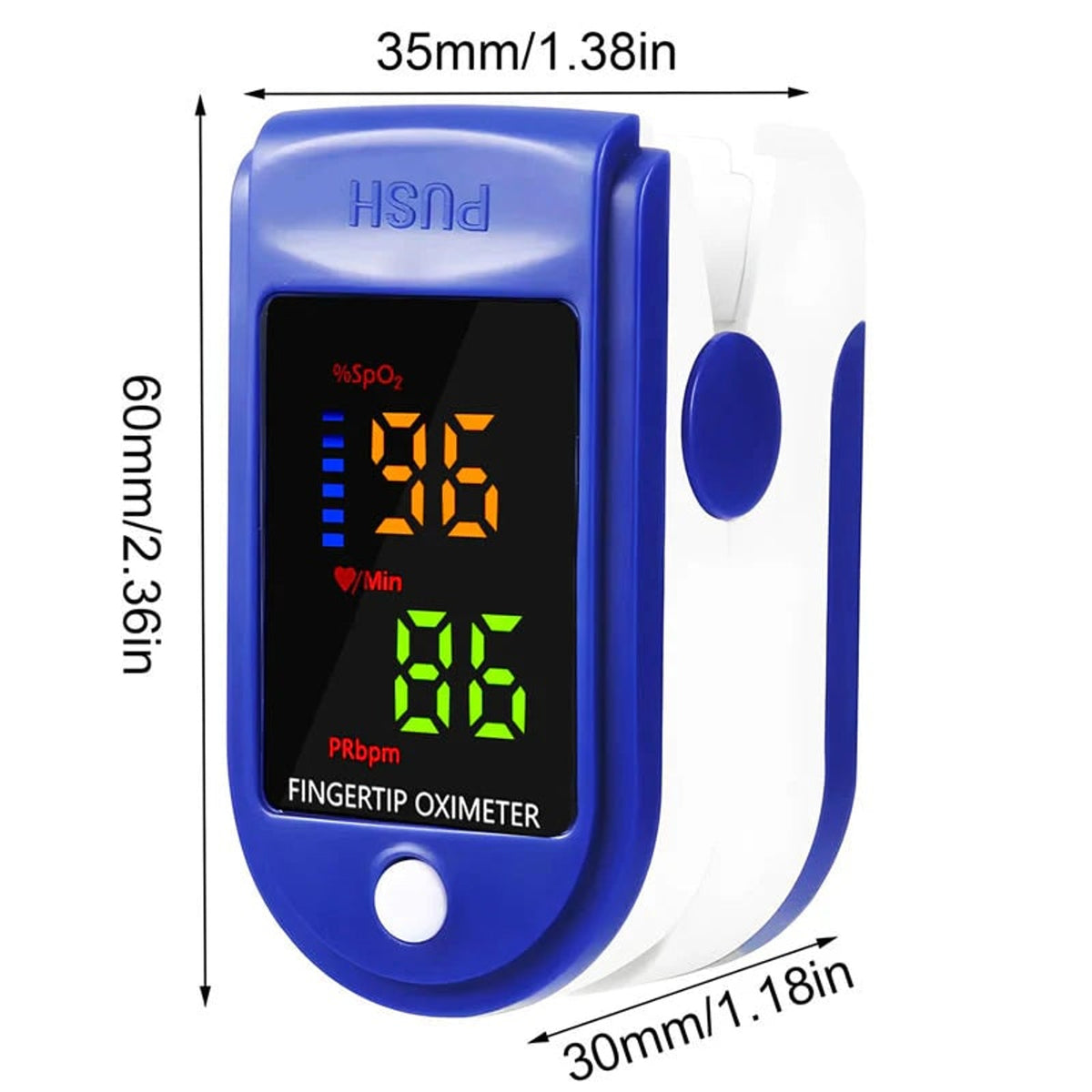 Precise Blood Oxygen Meter With Non-Invasive Finger Sensor And HD LED Display - Image 5