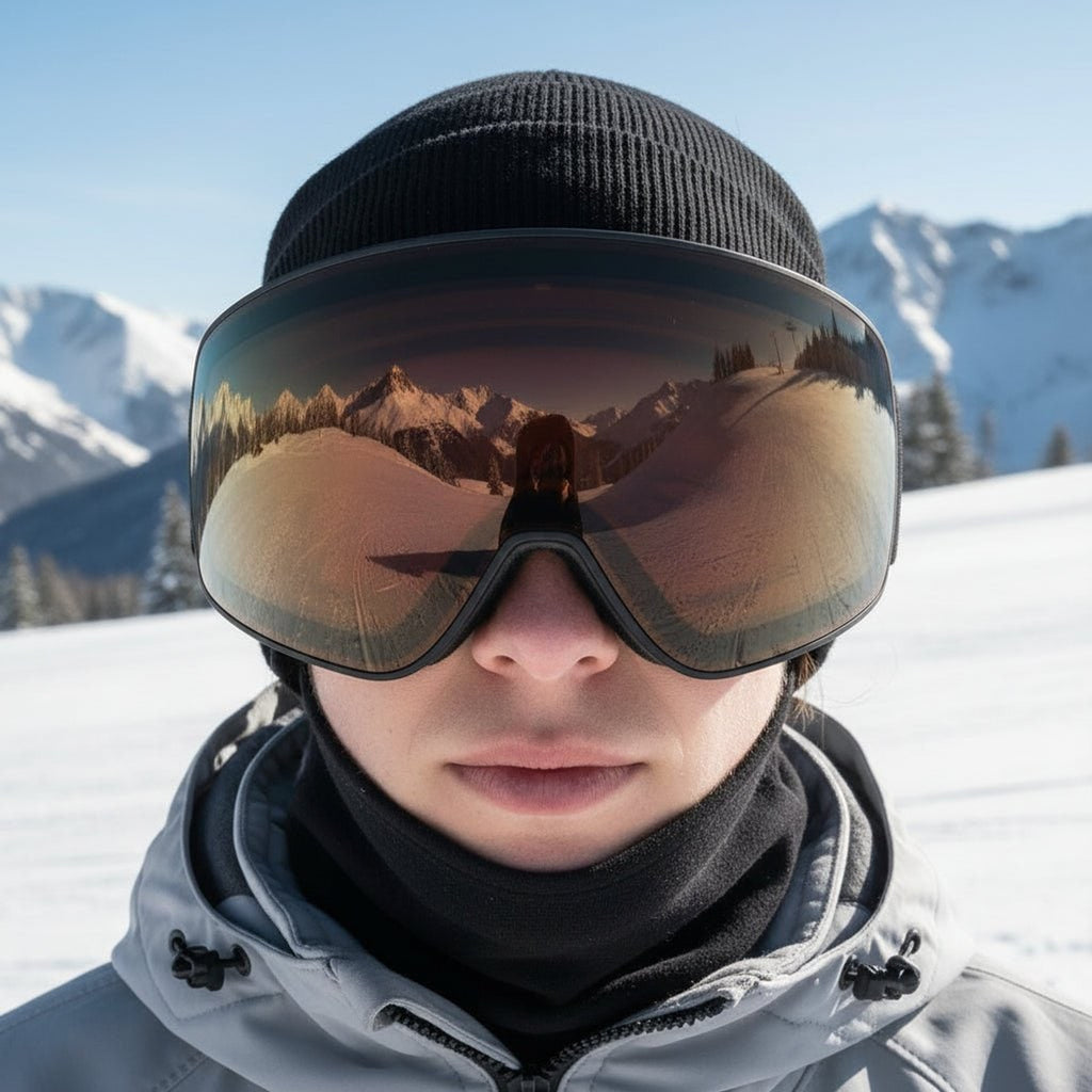 Premium Ski Goggles With Double-Layer Anti-Fog Spherical Lens And UV Protection - Image 2