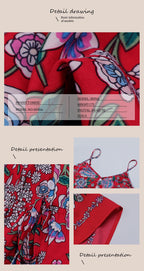Printed Dress with Flattering Sling Silhouette and Asymmetric Skirt - Image 6
