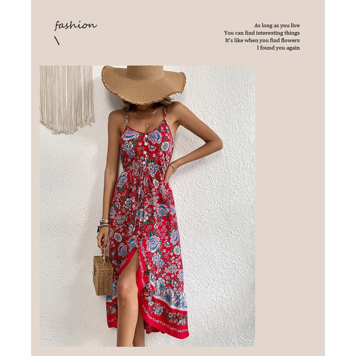 Printed Dress with Flattering Sling Silhouette and Asymmetric Skirt - Image 3