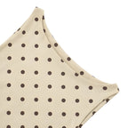 NOVA | Two Piece Co-Ord Polka Dot Ruched Maxi Skirt Set – Sleeveless Crop Top & Maxi Skirt Women
