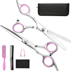 Professional Haircutting Set With Thinning Scissors Combs And Clips - Image 7